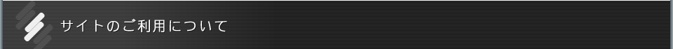 サイトのご利用について